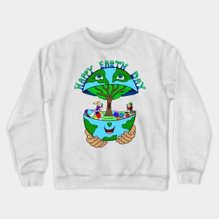 Happy Earth Day Crewneck Sweatshirt